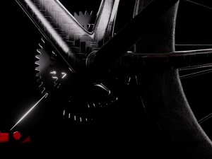 Fuji Red Black Bike 3D 모델