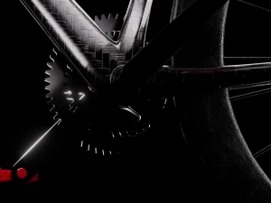 Fuji Red Black Bike 3D Model