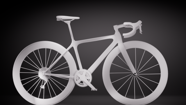Fuji Red Black Bike Bas poly Mod le 3D