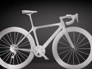 Fuji Red Black Bike 3D 모델