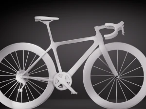 Fuji Red Black Bike 3D Model