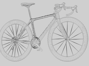 Fuji Red Black Bike 3D 모델