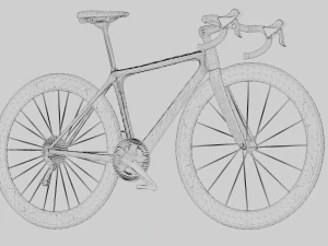 Fuji Red Black Bike 3D Model