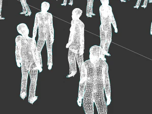 Low Poly Females Pack - 200 Pieces 3D Model