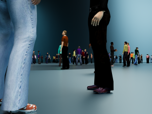 Low Poly Rigged Animated Males Pack - 200 Pieces Modèle 3D
