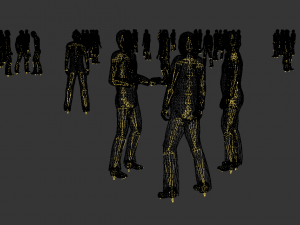 Low Poly Rigged Animated Males Pack - 200 Pieces Modèle 3D