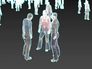 Low Poly Rigged Animated Males Pack - 200 Pieces 3D Model