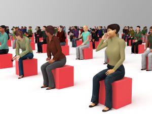 Low Poly Rigged and Animated Sitting Females Pack - 200 Pieces 3D 模型