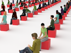Low Poly Rigged and Animated Sitting Females Pack - 200 Pieces 3D 模型