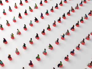 Low Poly Rigged and Animated Sitting Females Pack - 200 Pieces 3D 模型