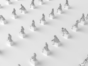 Low Poly Rigged and Animated Sitting Females Pack - 200 Pieces 3D 模型