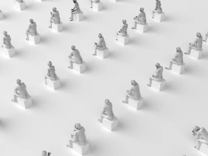 Low Poly Rigged and Animated Sitting People Pack - 200 Pieces 3D Model