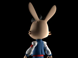 Cartoon Rabbit 3D Model