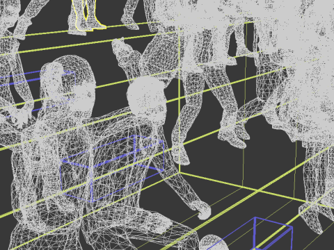 Low Poly People Pack - 95 Pieces Cheering Animated People Pack Modelo 3D