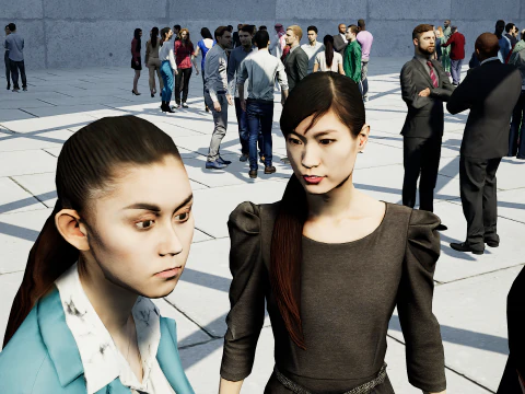 Low Poly People Pack - 95 Pieces Animated Business People Pack 3D Model