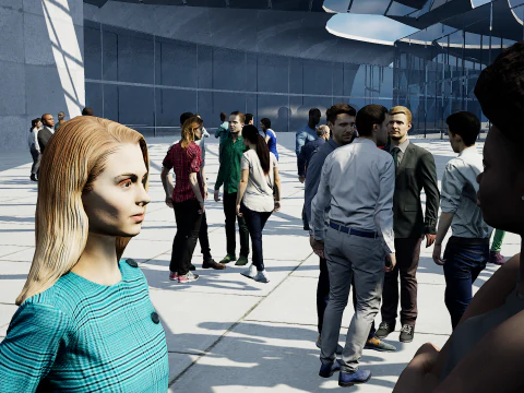 Low Poly People Pack - 95 Pieces Animated Business People Pack 3D Model