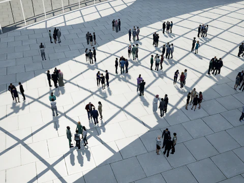 Low Poly People Pack - 95 Pieces Animated Business People Pack 3D Model