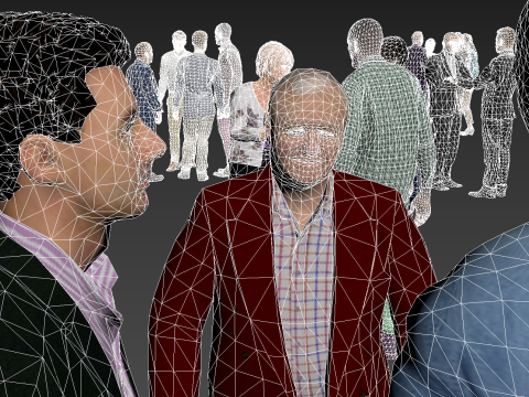 Low Poly People Pack - 95 Pieces Animated Business People Pack Modello 3D