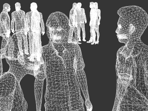 Low Poly People Pack - 95 Pieces Animated Business People Pack Modello 3D