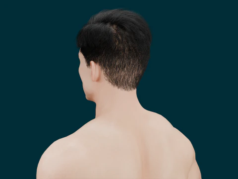 Realistic Muscular Guy Fully Rigged Low-poly 3D Model