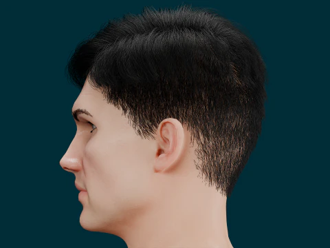 Realistic Muscular Guy Fully Rigged Low-poly 3D Model