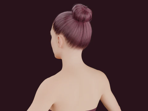 Realistic Bikini Girl Fully Rigged 3D Model