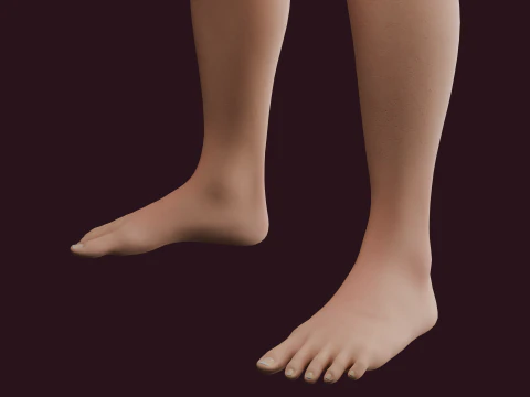 Realistic Bikini Girl Fully Rigged 3D Model