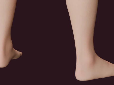 Realistic Bikini Girl Fully Rigged 3D Model