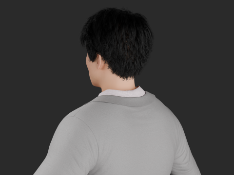 Realistic Asian Business Man Fully Rigged 3D Модель