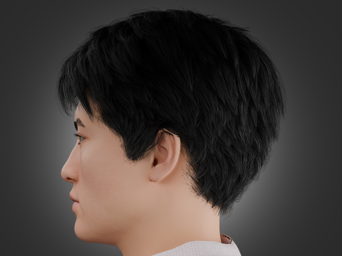 Realistic Asian Business Man Fully Rigged 3D Модель