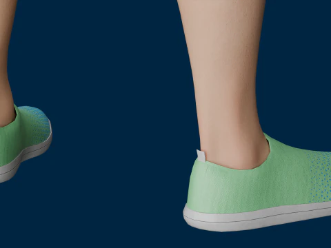 Realistic Casual Girl Fully Rigged 3D Model
