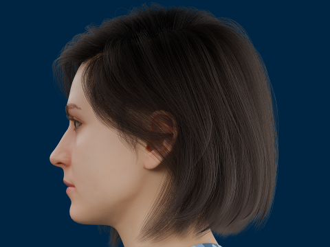 Realistic Casual Girl Fully Rigged 3D 모델