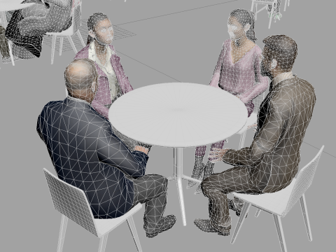 Pacchetto persone animate Low Poly - Pacchetto persone animate da 95 pezzi Modello 3D