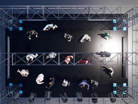 Low Poly Animated People Pack - Dancing Males Pack 3D Model