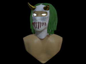 ジョーカーのスキーマスク CG テクスチャ