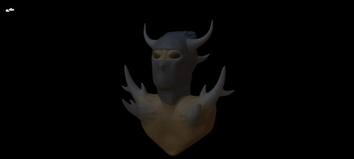Ninja ski mask CG Textures .c4d .max .obj .3ds .fbx .stl .blend
