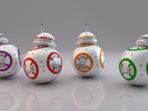 bb-8 star wars droid 3D Modell
