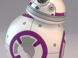 bb-8 star wars droid 3D Modell