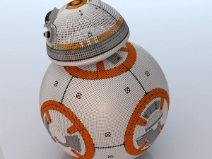 bb-8 star wars droid 3D Modell