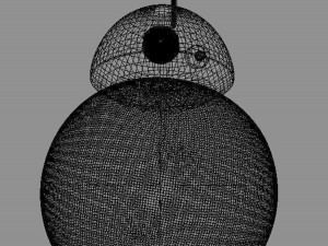 bb-8 star wars droid 3D Modell