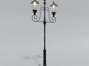 old street lamp post 3D Model