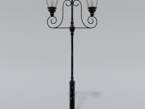 old street lamp post 3D 模型