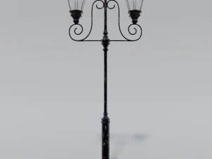 old street lamp post 3D Model