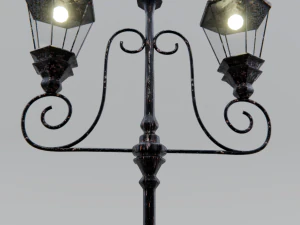 old street lamp post 3D Model