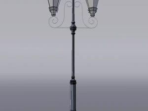 old street lamp post 3D Model