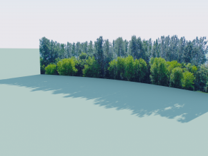 backdrop treelines with alpha channel 3D-Modell