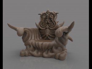 demonic throne 3D 프린트 모델