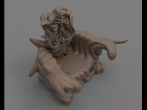 demonic throne Modèles 3D en vedette