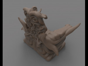 demonic throne Modèles 3D en vedette