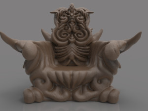 demonic throne Modèles 3D en vedette